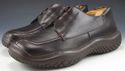 PRADA sz 40 LEATHER TEXTURED SOLE OXFORDS 3300 MEN