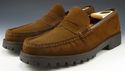 FERRAGAMO sz 8.5 SUEDE LUG SOLE LOAFERS UR32823 ME