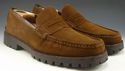 FERRAGAMO sz 8.5 SUEDE LUG SOLE LOAFERS UR32823 ME