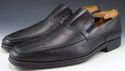 BRUNO MAGLI sz 10.5 RAGING LEATHER SQUARE TOE LOAF