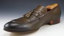 GUCCI sz 8.5 LEATHER TASSEL LOAFERS 212417 MENS OL