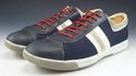 PRADA sz 8.5 LEATHER & NYLON LACE UP SNEAKERS 4E20