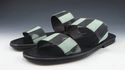 New - BALMAIN sz 42 CABATTE SLIDE SANDALS MENS BLA