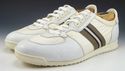 GUCCI sz 8 LEATHER & NYLON FABRIC SNEAKERS 237715 