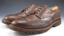 BRUNELLO CUCINELLI sz 46 LEATHER WINGTIP OXFORDS M