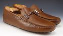 TOD'S sz 7 LEATHER "T" BIT DRIVING MOCCASINS MENS 