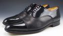 MAGNANNI sz 8.5 CESAR PATENT CAP TOE OXFORDS 13880