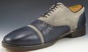 JOHN VARVATOS sz 10.5 FLEETWOOD CAP TOE OXFORDS ME