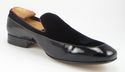 New - JIMMY CHOO sz 46 RUFUS PATENT & VELVET LOAFE