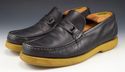 FERRAGAMO sz 6.5 EE LEATHER BOAT LOAFERS UR26606 M