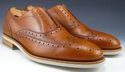 FERRAGAMO sz 8 RICHIE WINGTIP LACE LESS OXFORDS ME