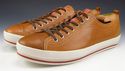 New - PRADA sz 10 LEATHER LOW CUT SNEAKERS 4E2406 