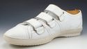 LOUIS VUITTON sz 6.5 LEATHER STRAP SNEAKERS GO0077