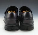 FERRAGAMO sz 7 LEATHER BUCKLE STRAP LOAFERs NU2009