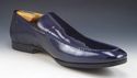 GUCCI sz 9 PATENT LEATHER APRON TOE LOAFERS 170340