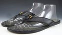 LOUIS VUITTON sz 11 LEATHER STRAP THONG SANDALS FD