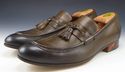 GUCCI sz 8.5 LEATHER TASSEL LOAFERS 212417 MENS OL