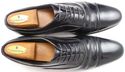 DOLCE & GABBANA sz 9 LEATHER CAP TOE OXFORDS 25489