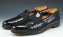 FERRAGAMO sz 7 NOTTE PATENT TUXEDO LOAFERS 5887317