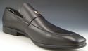 New - GUCCI sz 12.5 LEATHER LOGO PLATE LOAFER 2474