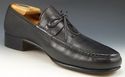 GUCCI sz 46 N LEATHER LACE ACCENT LOAFERS 1100009 