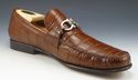 FERRAGAMO sz 8.5 FAVORITO ALLIGATOR BIT LOAFER UR9