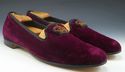 CARROLL & CO. sz 9.5 ENGLISH VELVET SLIPPERS 51734