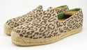 STUBBS & WOOTTON sz 43 LEOPARD PRINT CANVAS ESPADR