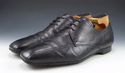 PRADA sz 8.5 LEATHER BICYCLE TOE OXFORDS 2E2622 ME