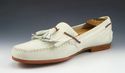 FERRAGAMO sz 12 NUBUCK LEATHER TASSEL LOAFERS 6622