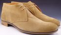 PRADA sz 8.5 SUEDE PLAIN TOE ANKLE BOOTS 2TF010 ME