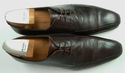 PRADA sz 7 BICYCLE TOE OXFORD 2E1983 MENS BROWN fi