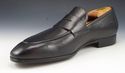 New - SANTONI sz 8 LEATHER PENNY STRAP LOAFERS 488