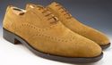 FERRAGAMO sz 10 SUEDE WINGTIP OXFORDS KD1779 MENS 