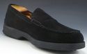 TODS sz 9 SUEDE MOCCASIN TOE STRAP LOAFERS MENS BL