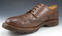 BRUNELLO CUCINELLI sz 46 LEATHER WINGTIP OXFORDS M