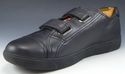 PRADA sz 7.5 LEATHER DOUBLE STRAP SNEAKERS 4P1401 