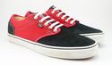 VAN'S sz 12 SUEDE & CANVAS LOW CUT SNEAKERS MENS B