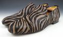 JIMMY CHOO sz 44 SLOANE ZEBRA CALF HAIR LOAFERS ME