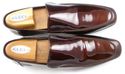 GUCCI sz 9 PATENT LEATHER APRON TOE LOAFERS 170340