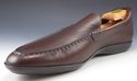 New - SANTONI sz 12 TATUM LEATHER MOCCASIN TOE LOA