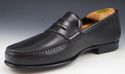 New - SANTONI sz 9.5 EE DUSTIN STRAP LOAFERS MENS 