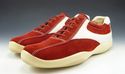 PRADA sz 9.5 SUEDE & LEATHER LACE UP SNEAKERS 4E09