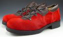 DOLCE & GABBANA sz 8 CALF HAIR LUG SOLE OXFORDS ME