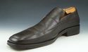 GUCCI sz 8.5 LEATHER APRON TOE LOAFER 1101544 MENS