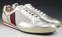 GUCCI sz 12 LEATHER & NYLON MESH SNEAKERS 256649 M