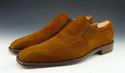 CALZOLERIA TOSCANA sz 41 SUEDE BICYCLE TOE LOAFER 