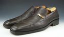 GUCCI sz 8.5 LEATHER APRON TOE LOAFER 1101544 MENS