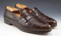 FERRAGAMO sz 10 TEXAS CROCODILE LOAFERS UG16937 ME