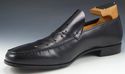 PRADA sz 8.5 PERFORATED LEATHER LOAFERS 2D0147 MEN